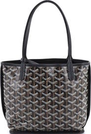 Pre-Owned Goyard Anjou Reversible Tote Coated Canvas Mini