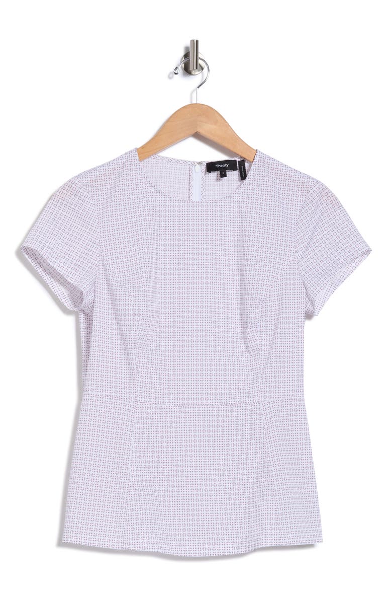 Carrian H Geometric Cotton Top, Main, color, PORT MULTI