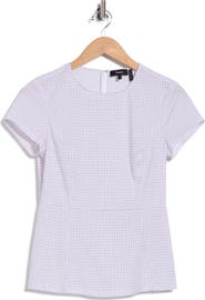 Theory Carrian H Geometric Cotton Top