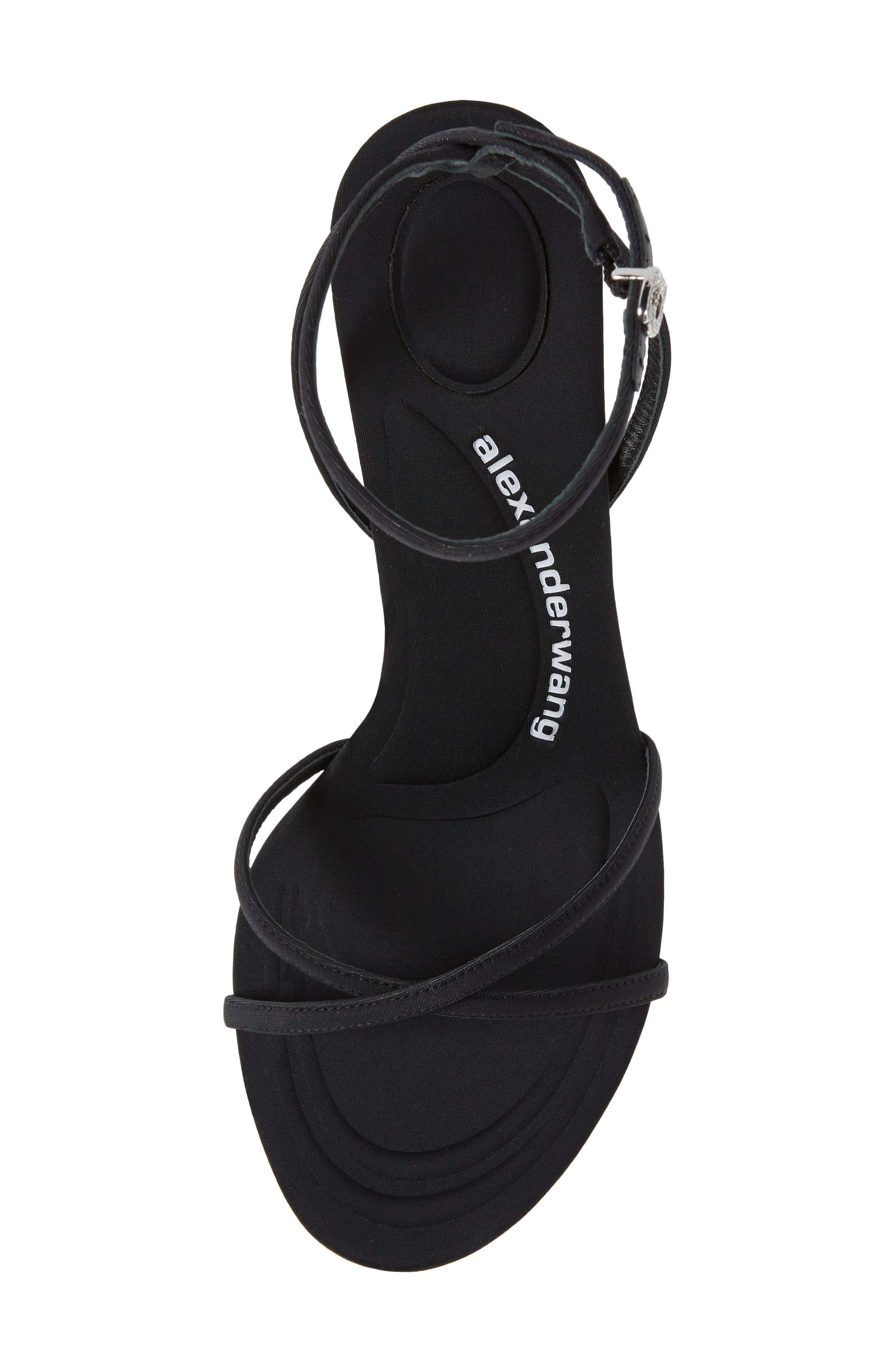 Alexander Wang Dahlia Rhinestone Logo Sandal, Alternate, color, 