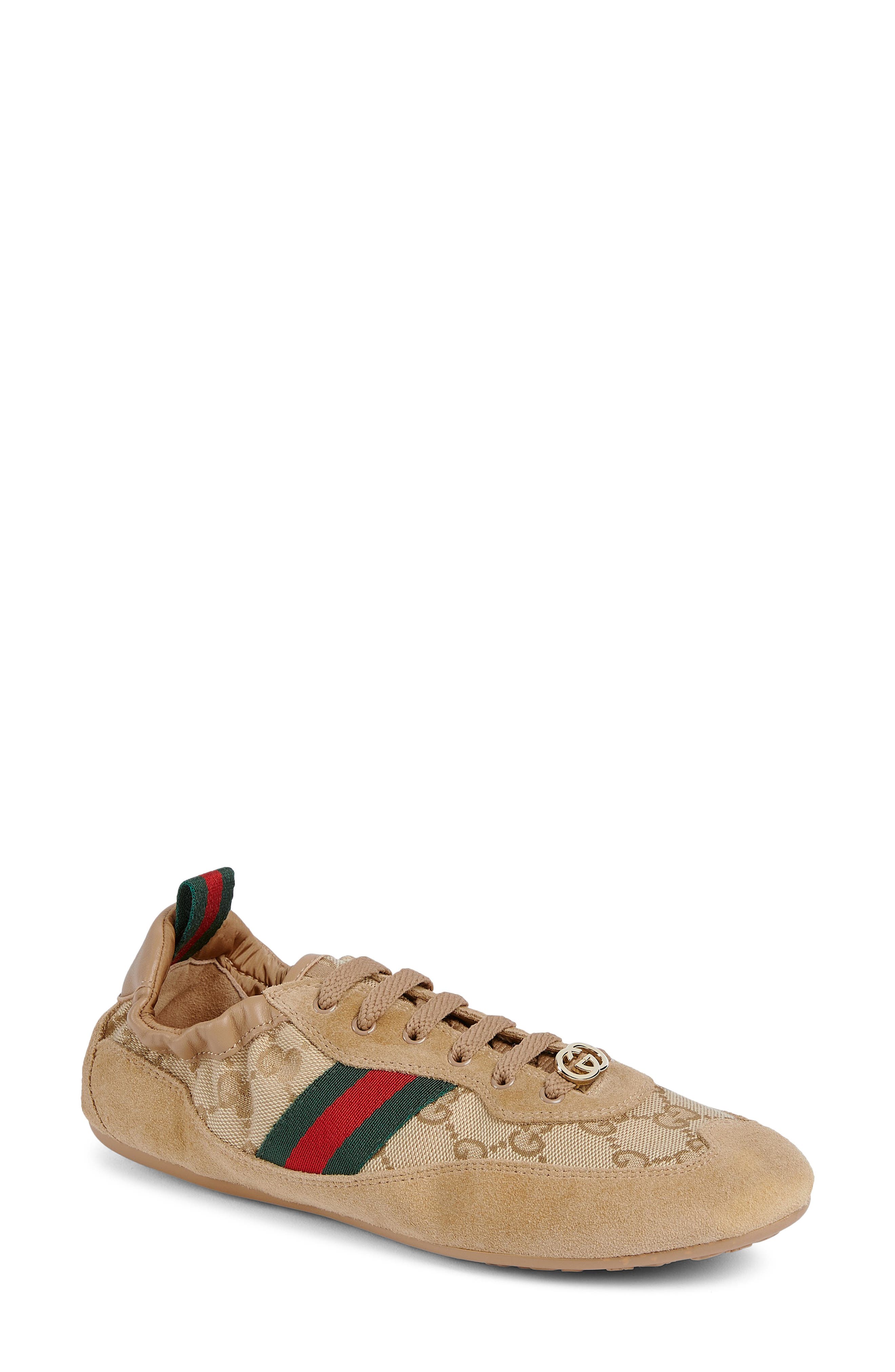 Gucci GG Shift Sneaker, Main, color, Brown