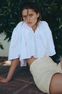 H&M High-waist denim shorts