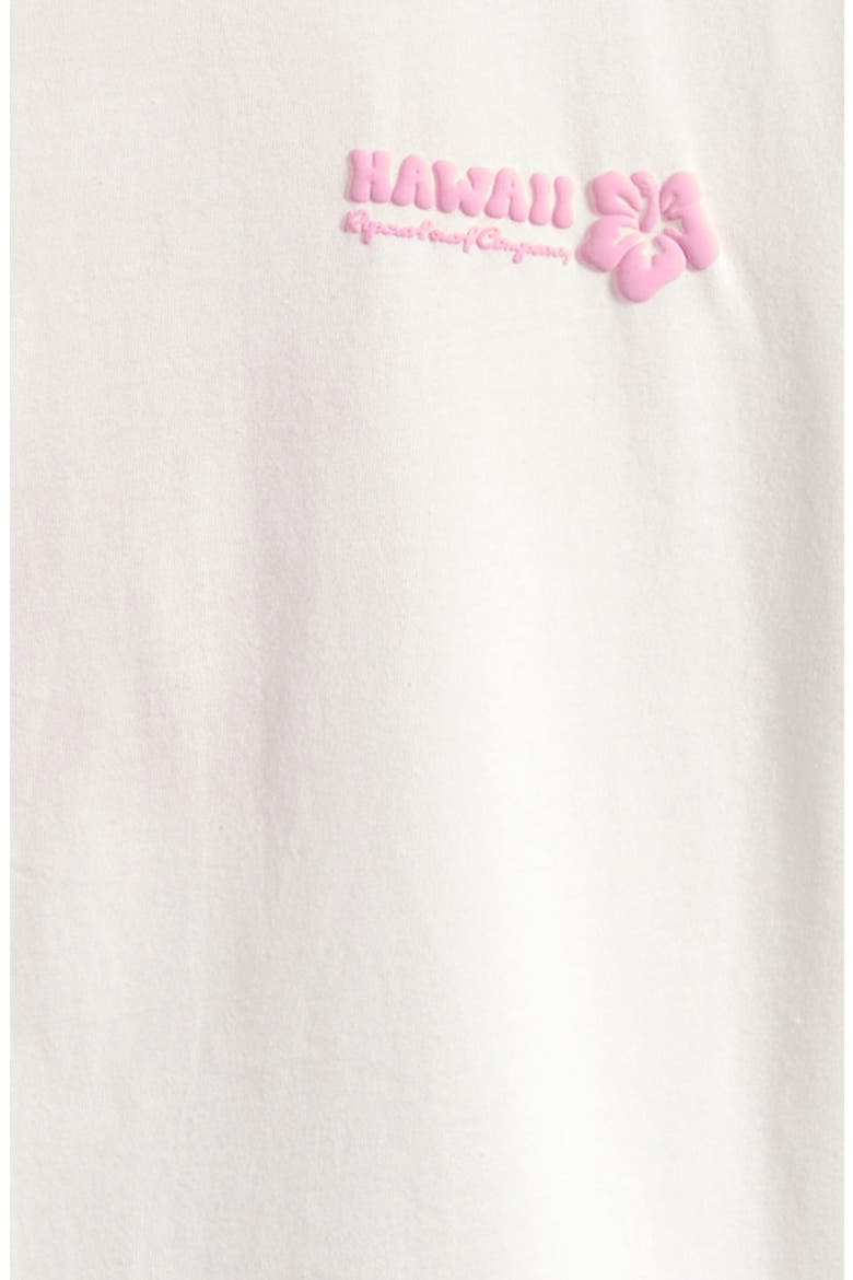 Hibiscus Cotton Graphic T-Shirt, Alternate, color, BONE