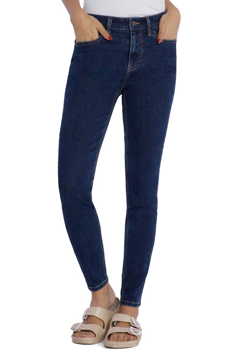 Brilliant High Waist Skinny Jeans, Main, color, VOYAGE