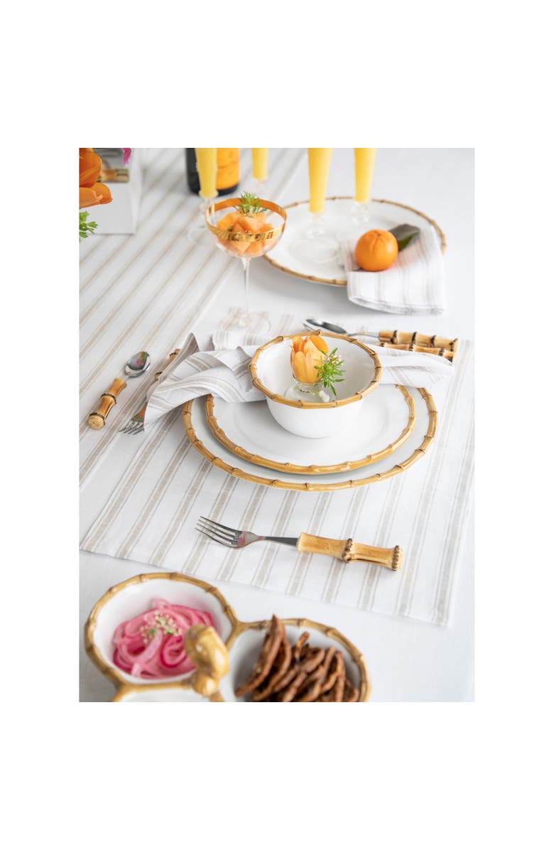 Solino Home Linen Placemats - Capri Ticking Stripe, 14" x 19", Alternate, color, 