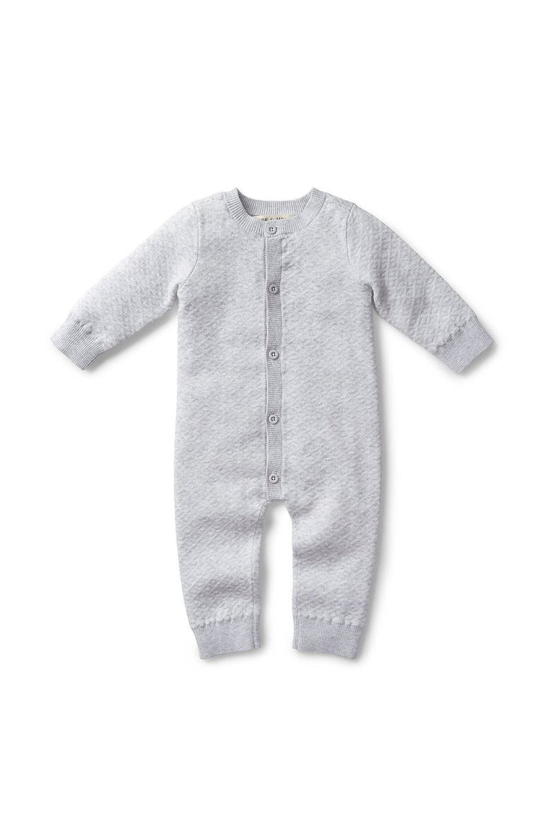 Baby Jacquard Romper, Alternate, color, Grey