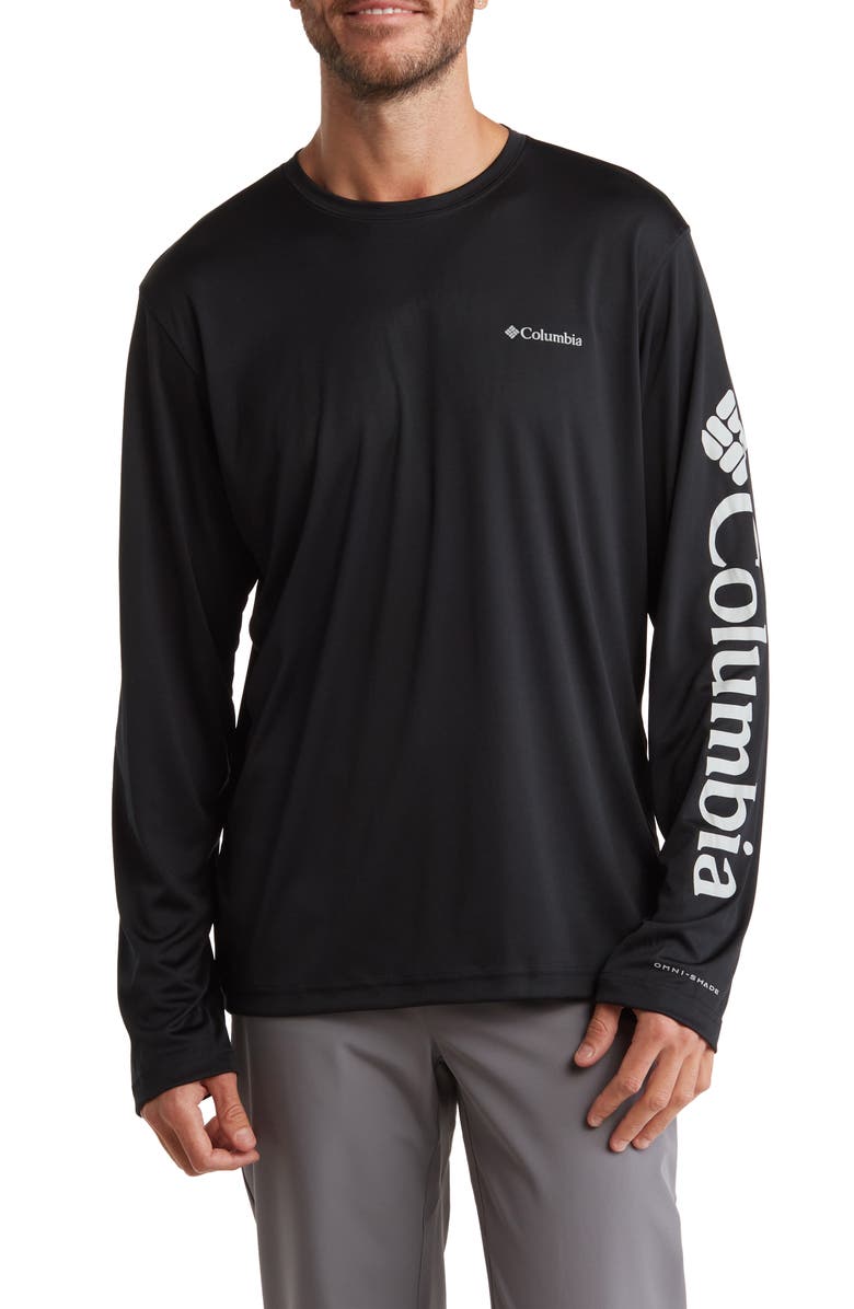 Columbia Rapid Creek Long Sleeve Graphic T-Shirt, Main, color, 