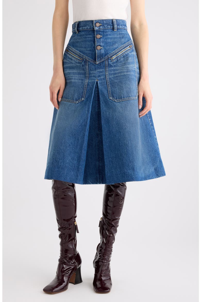 Chloé ライトブルーデニムスカート Broken Blue Denim Skirt (Women) | Nordstrom