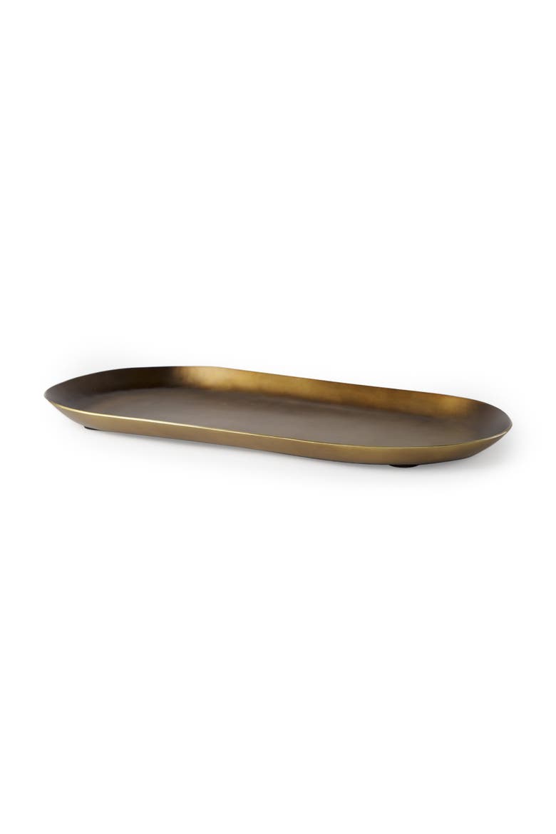 Payson 18.0L x 8.5W x 0.8H Aluminum Candle Tray, Main, color, Brass