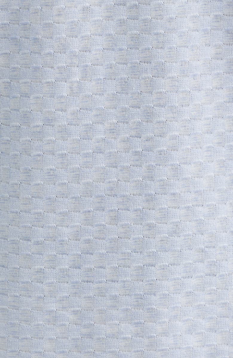 Johnston & Murphy Vintage Slub Polo, Alternate, color, Light Blue