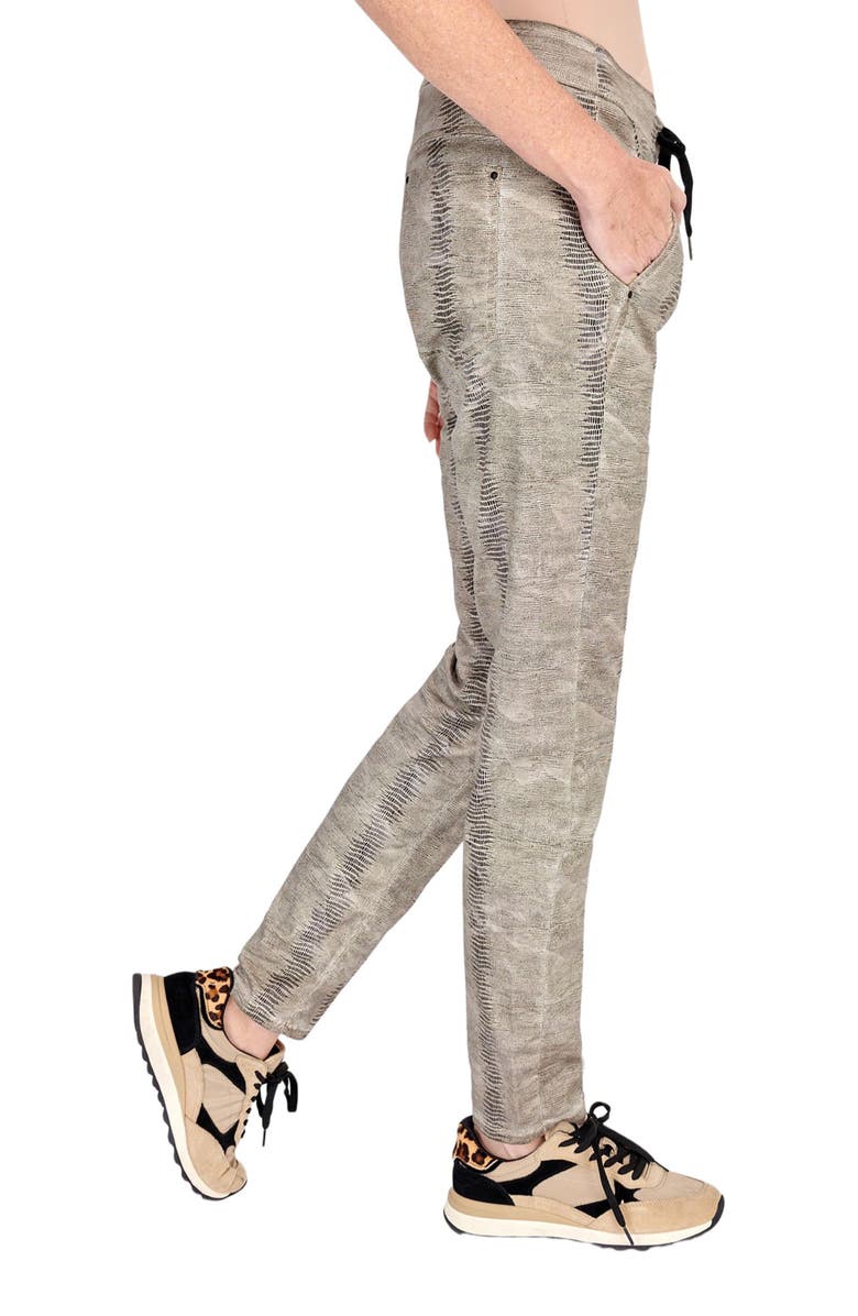 Alembika Snake skin print slim-fit stretch jeans, Alternate, color, 