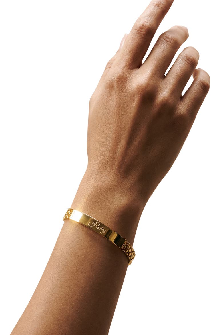 The Engraveable ID Bracelet, Alternate, color, GOLD