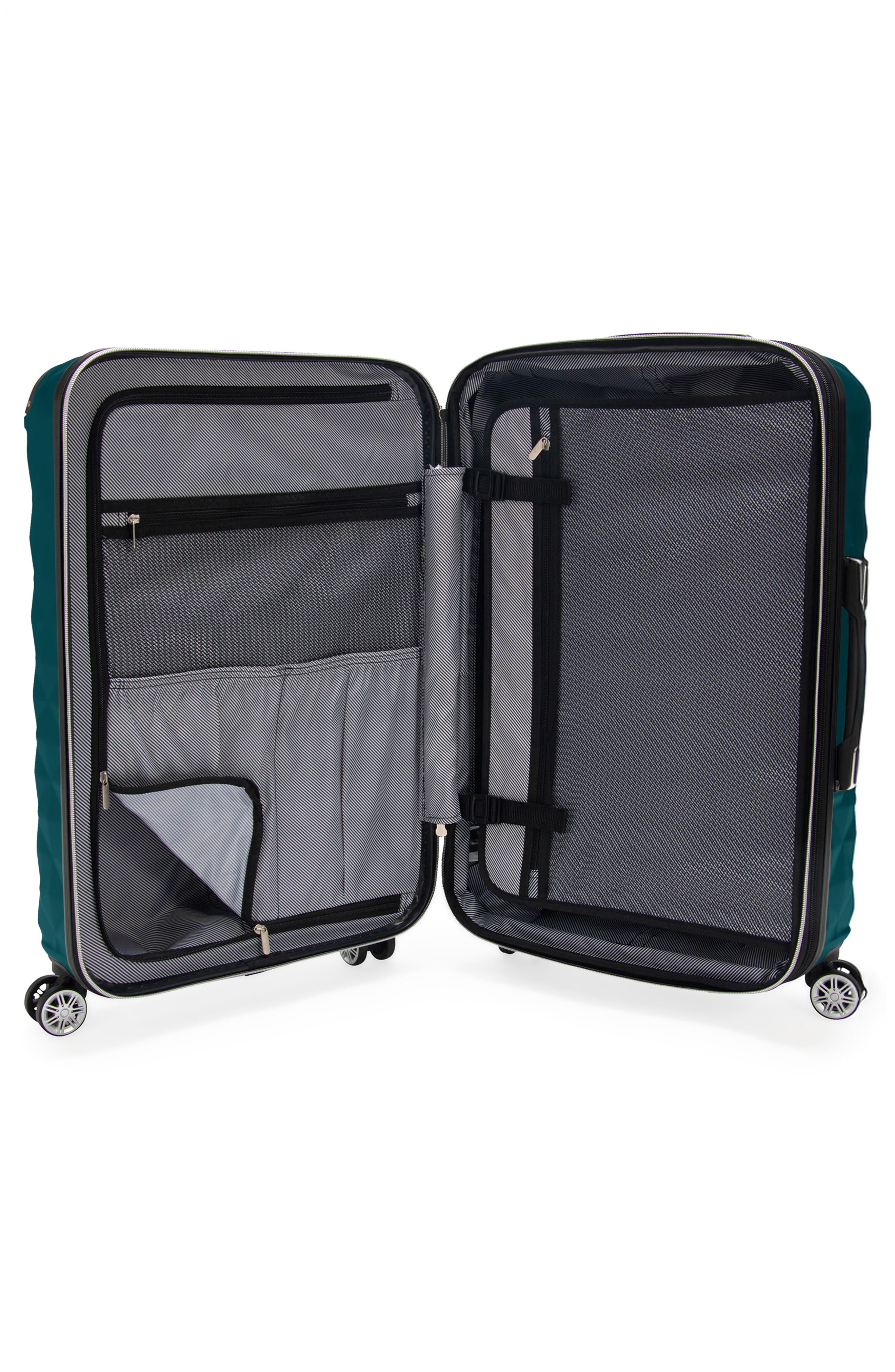 Kenneth Cole Diamond Tower 24-Inch Hardside Spinner Luggage, Alternate, color, Deep Teal