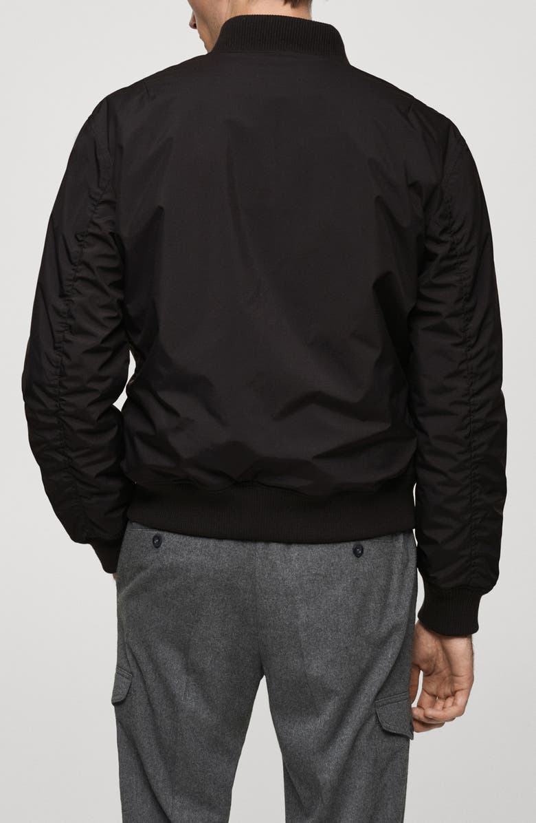 MANGO Regular Fit Insulated Bomber Jacket, Alternate, color, 