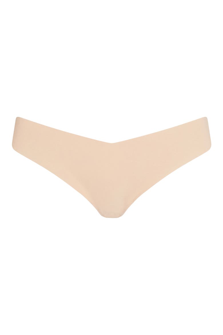 Microfiber Thong, Alternate, color, BEIGE