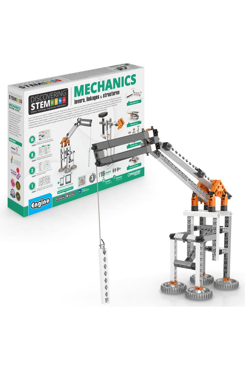 Mechanics, Model Toy Machine Brick Building Set, Main, color, Multicolored