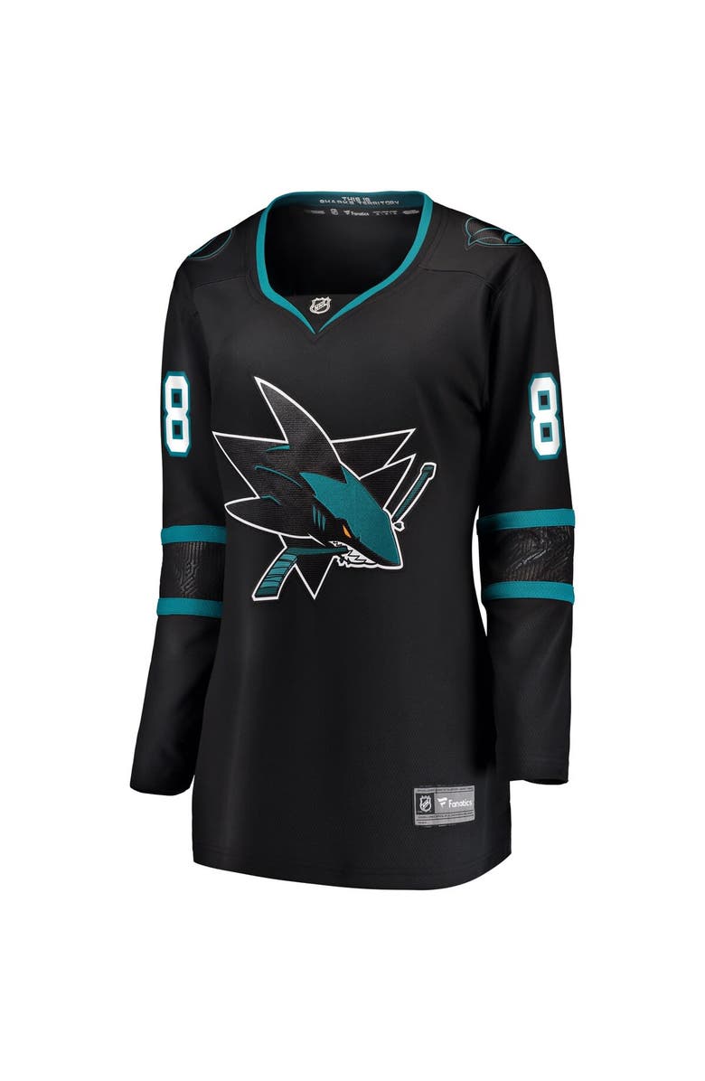 FANATICS Women's Fanatics Branded Brent Burns Black San Jose Sharks Alternate Breakaway Player Jersey, Alternate, color, 