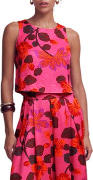 Boden Occasion Floral Faille Top