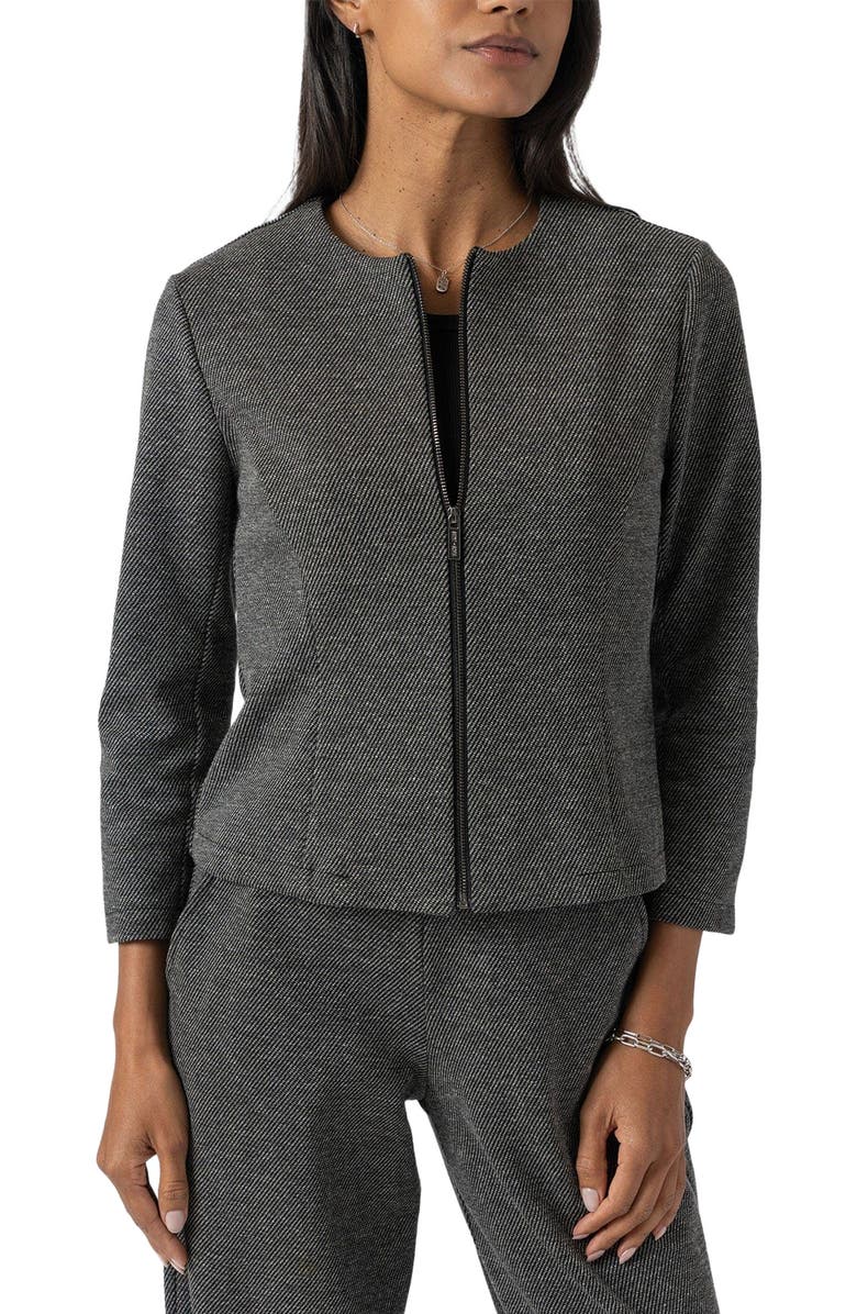 Saint + Sofia Florence Jacket, Alternate, color, Grey