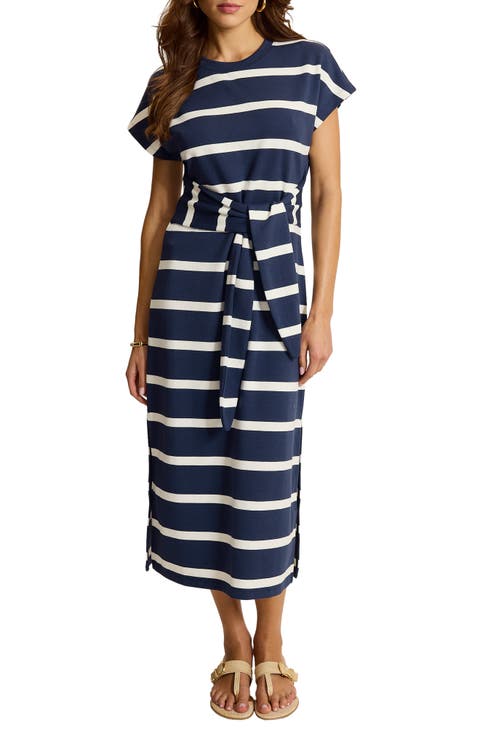 Agua Tie Waist Midi Dress