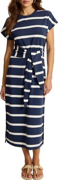 Tommy Bahama Agua Tie Waist Midi Dress