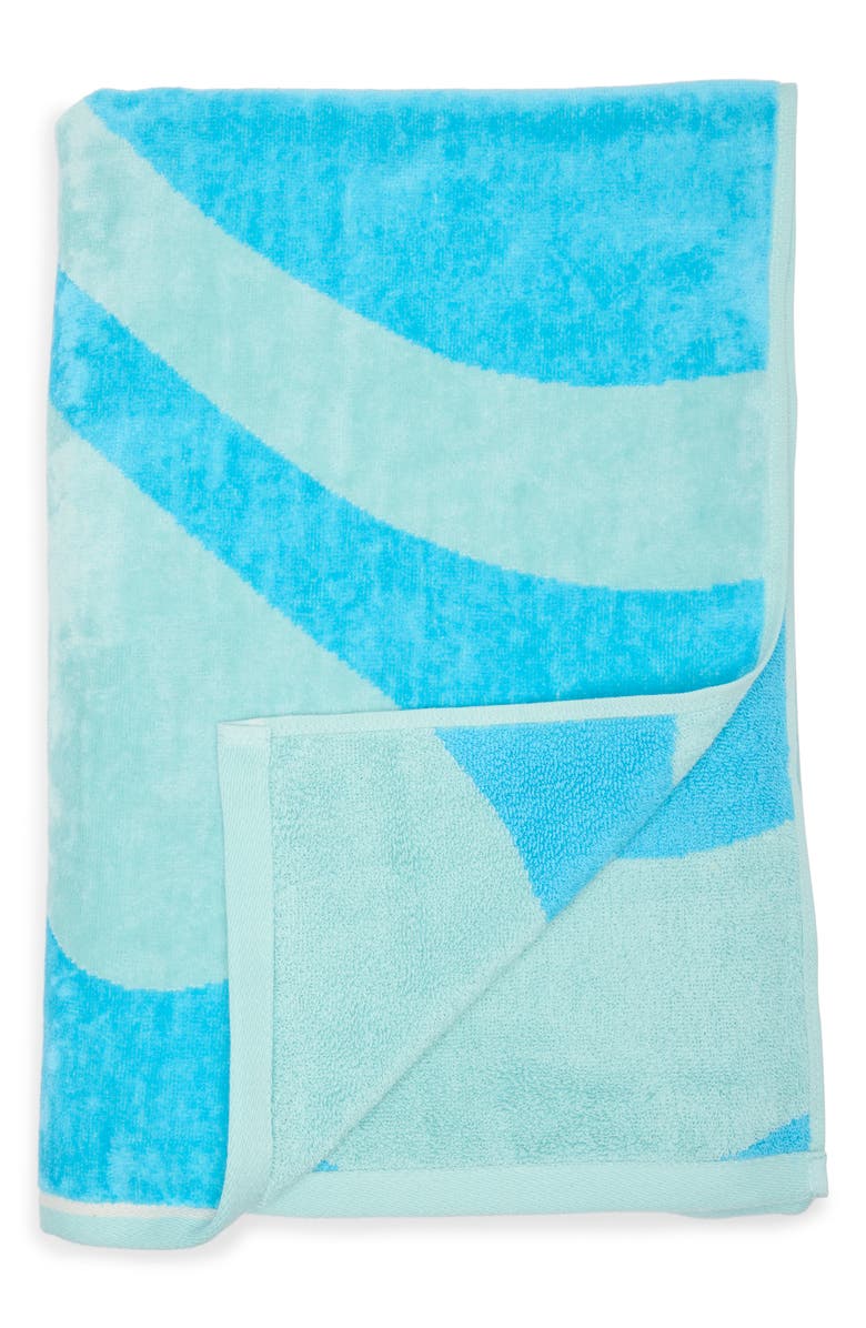 NORDSTROM RACK Ocean Wave Beach Towel, Main, color,