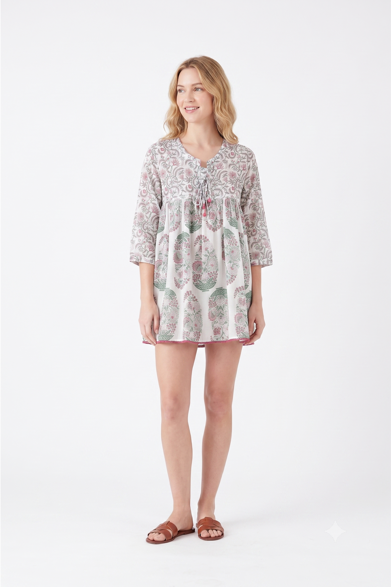 Seychelles Short Tunic, Alternate, color, Pink Blumenau