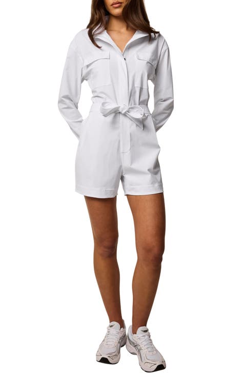 Phoenix Long Sleeve Tie Waist Romper