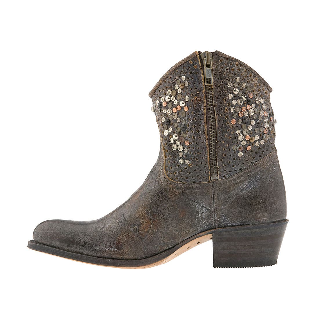 Frye 'Deborah' Studded Ankle Boot, Alternate, color, 