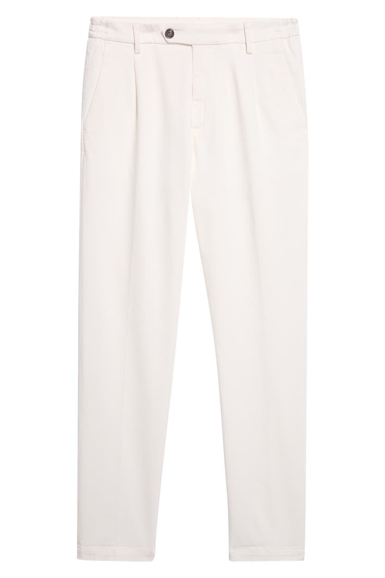 Cotton Stretch Twill Tapered Pants, Alternate, color, 01N WHITE