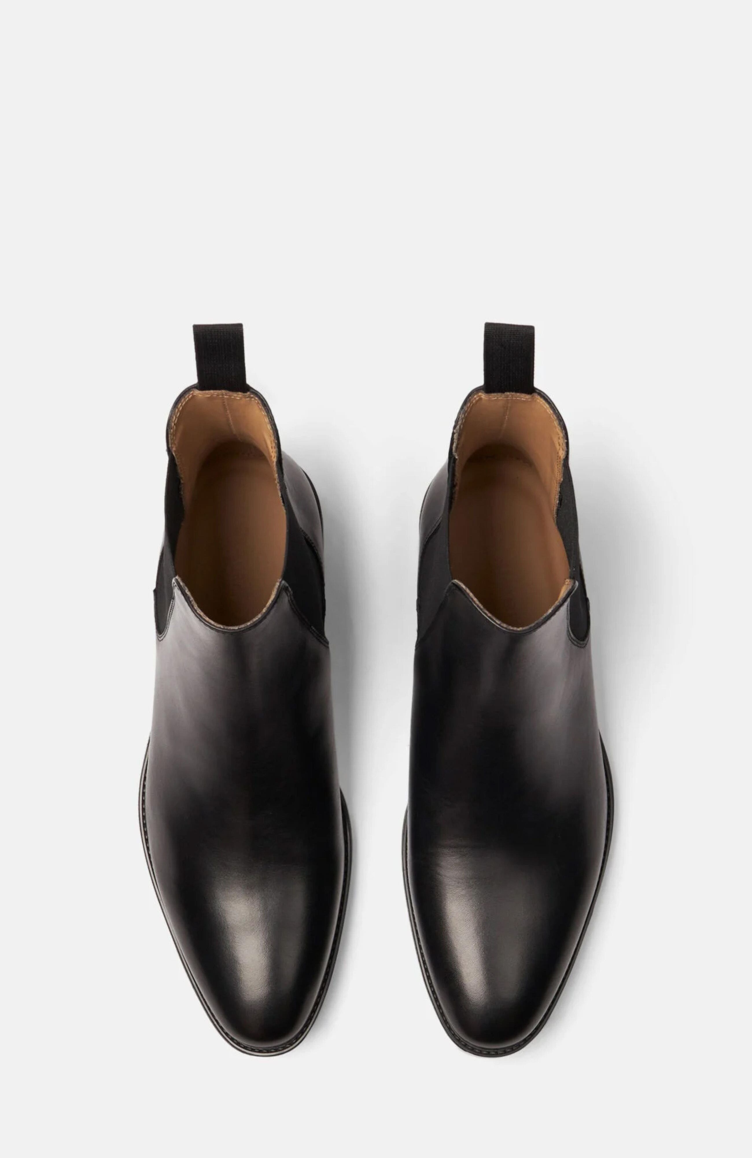 SCAROSSO Giacomo Chelsea Boots, Alternate, color, Black Calf