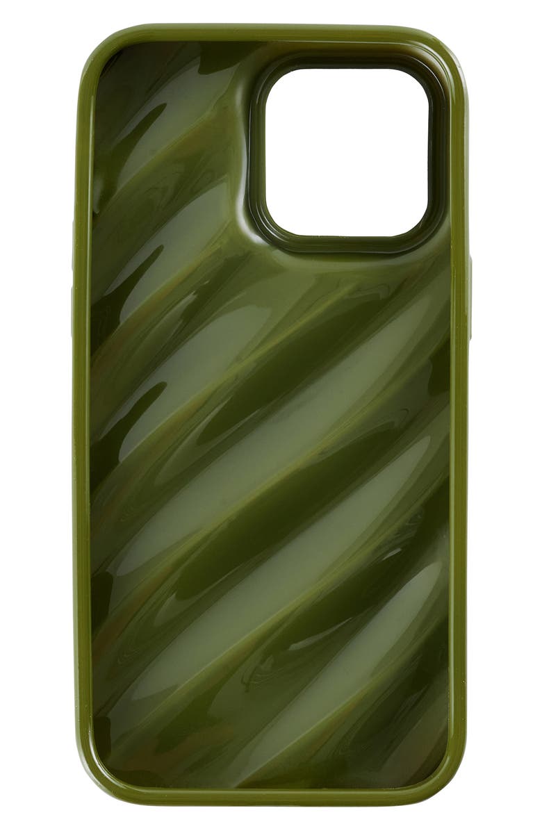 Auramma Silk Look Green iPhone 14 Pro Case, Alternate, color, Green