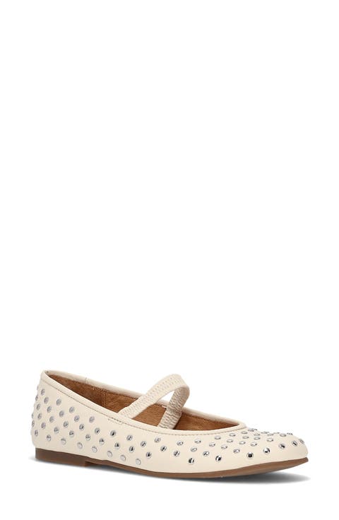 Emma Studded Mary Jane Flat (Women)