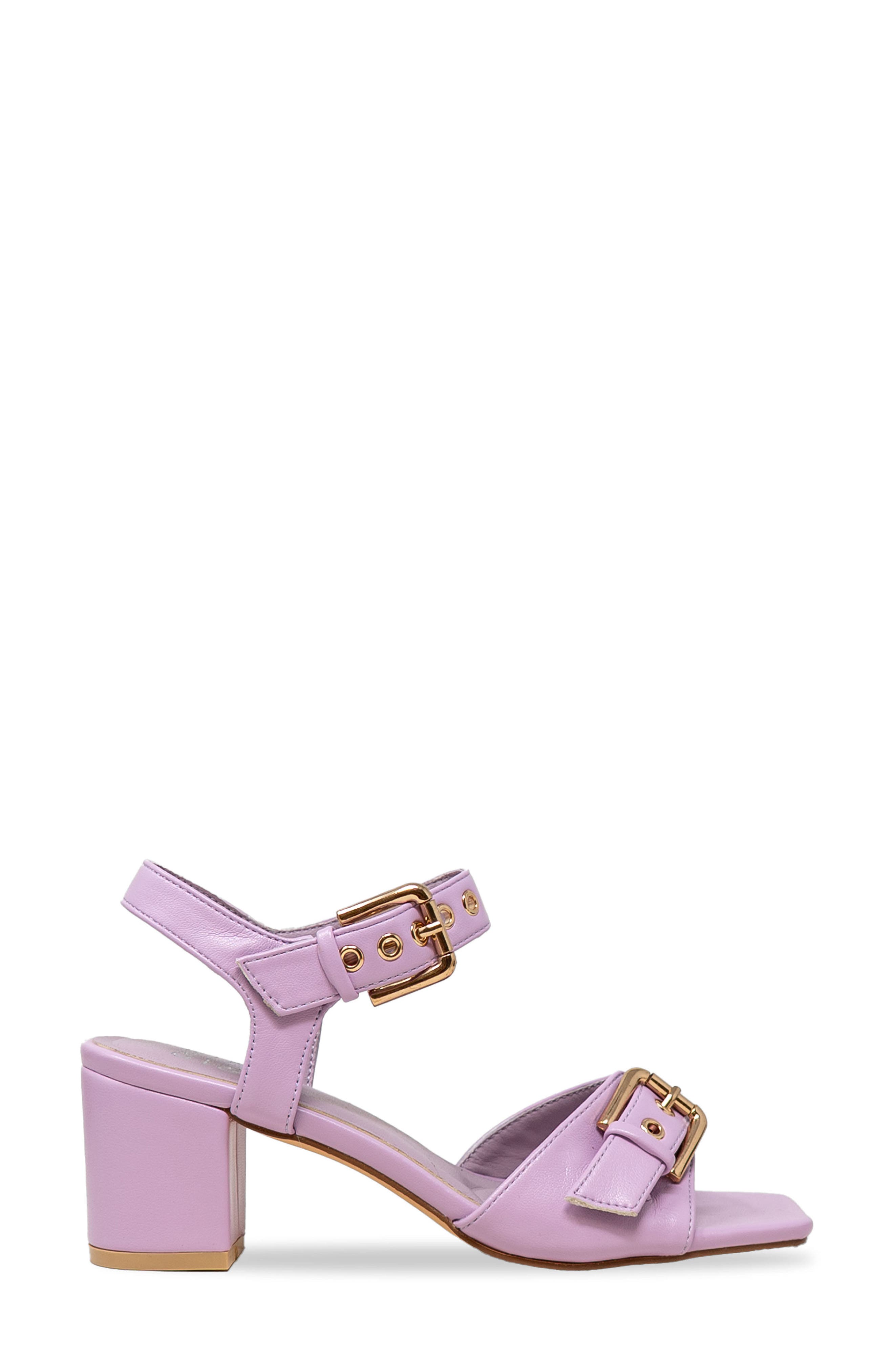 Darwyn Double Buckle Sandal, Alternate, color, LT. PURPLE PU