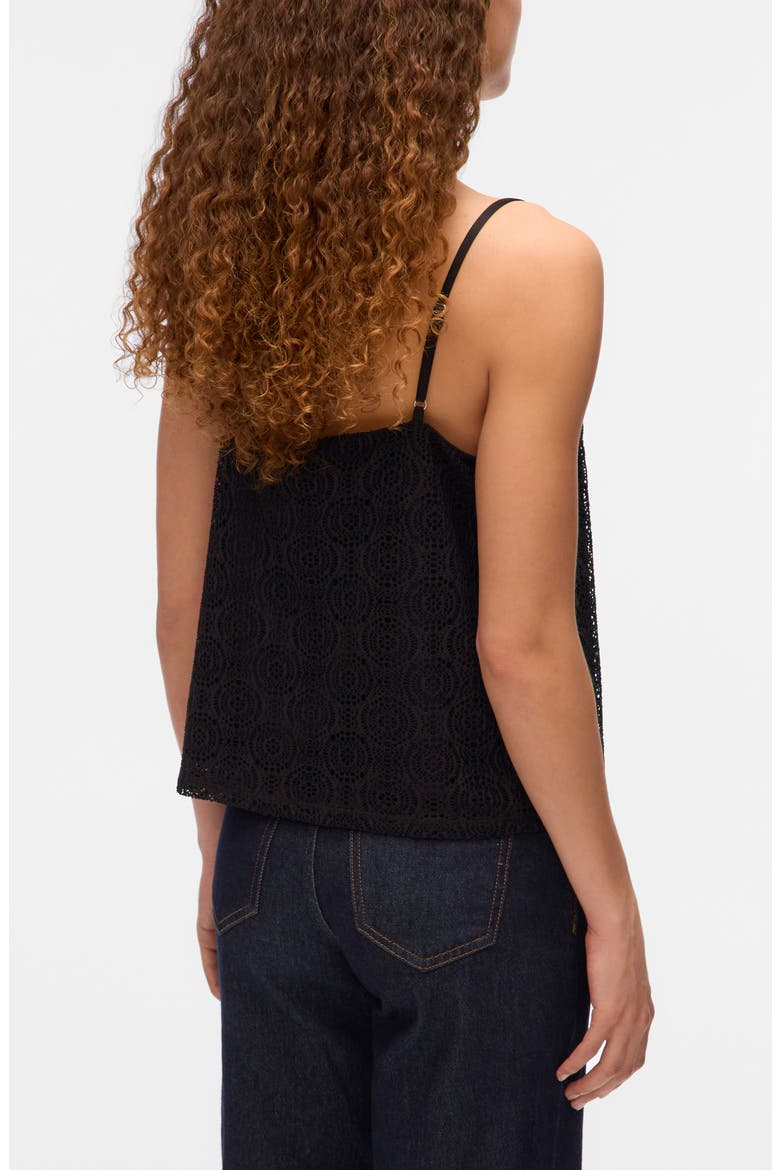Maya V-Neck Singlet Top, Alternate, color, BLACK