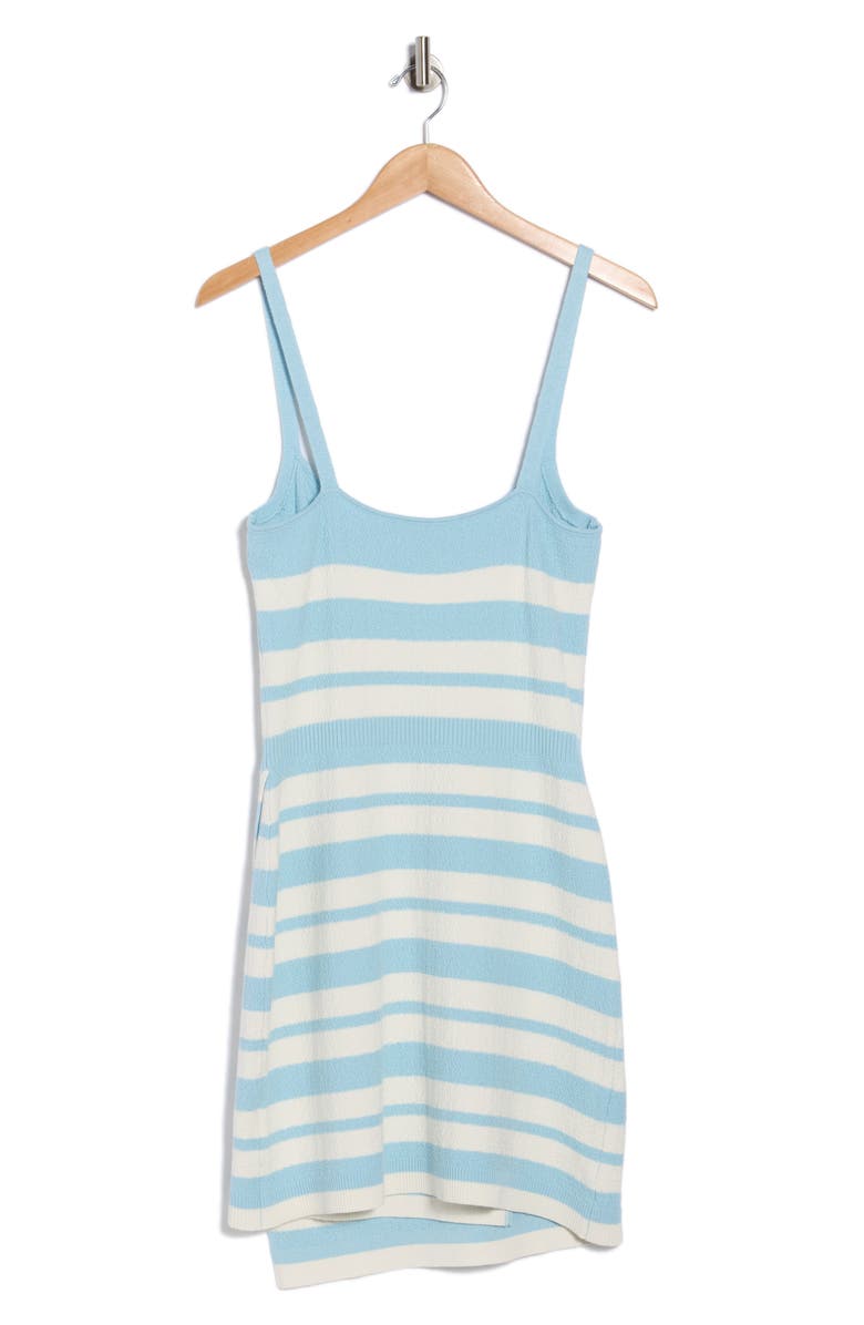 Simkhai Suvi Cotton & Silk Blend Tank Dress, Alternate, color, Azure Sky Stripe