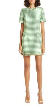 Rebecca Vallance Cher Fringe Tweed Minidress