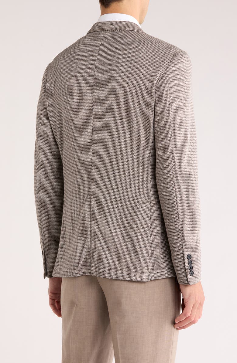 NORDSTROM RACK Houndstooth Knit Sport Coat, Alternate, color, Taupe Shadow Puptooth