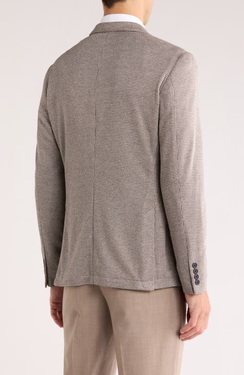 Nordstrom Rack Houndstooth Knit Sport Coat In Neutral