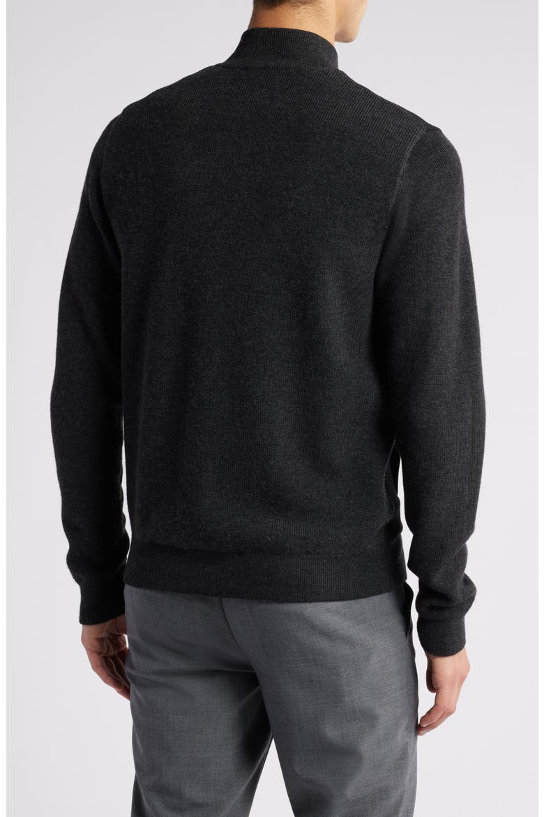 Cooper Mixed Media Zip Jacket, Alternate, color, CHARCOAL