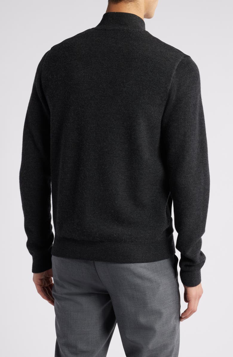 Robert Barakett Cooper Mixed Media Zip Jacket, Alternate, color, Charcoal