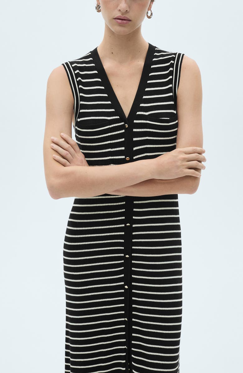 MANGO Jersey Rib Maxi Dress, Alternate, color, 