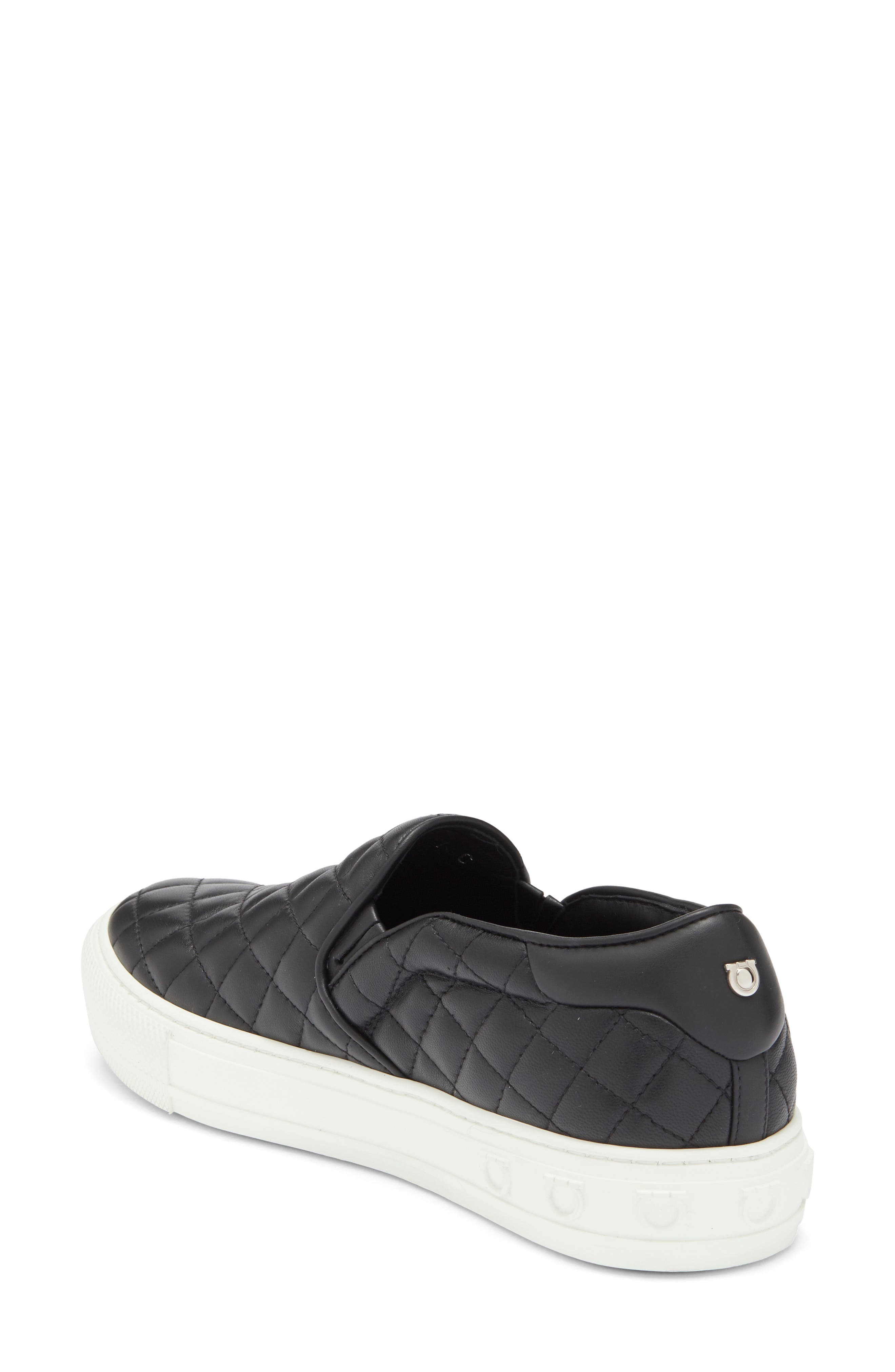 FERRAGAMO Lisa Slip-On Sneaker, Alternate, color, Black