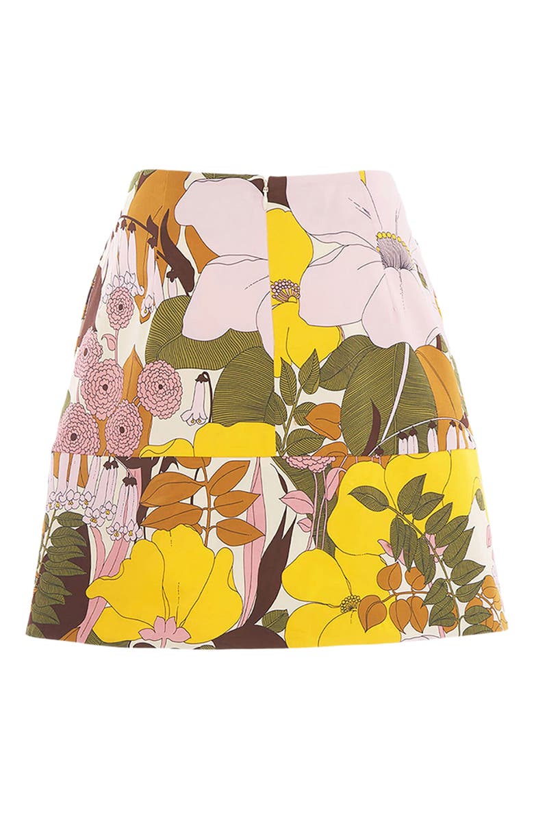 La DoubleJ Short Skirt Big Flower Rose Pink, Alternate, color, Big Flower Rose Pink