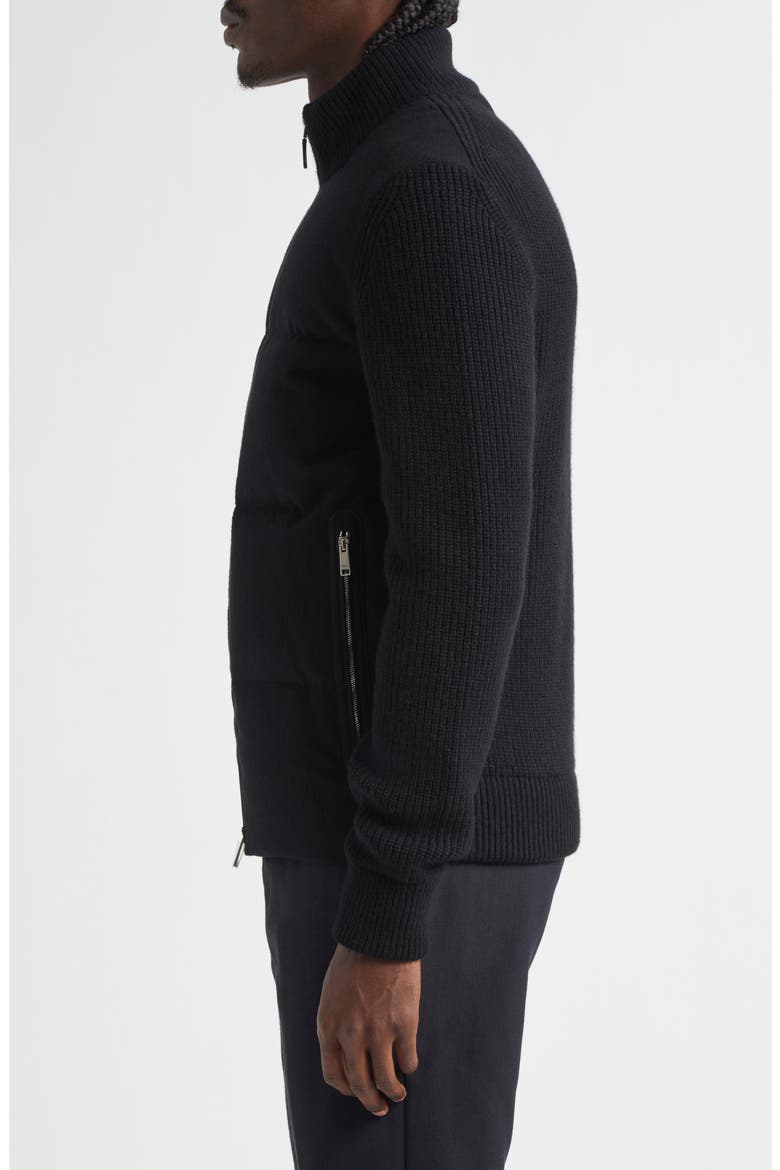 Oasi Cashmere Down Puffer Jacket, Alternate, color, BLACK