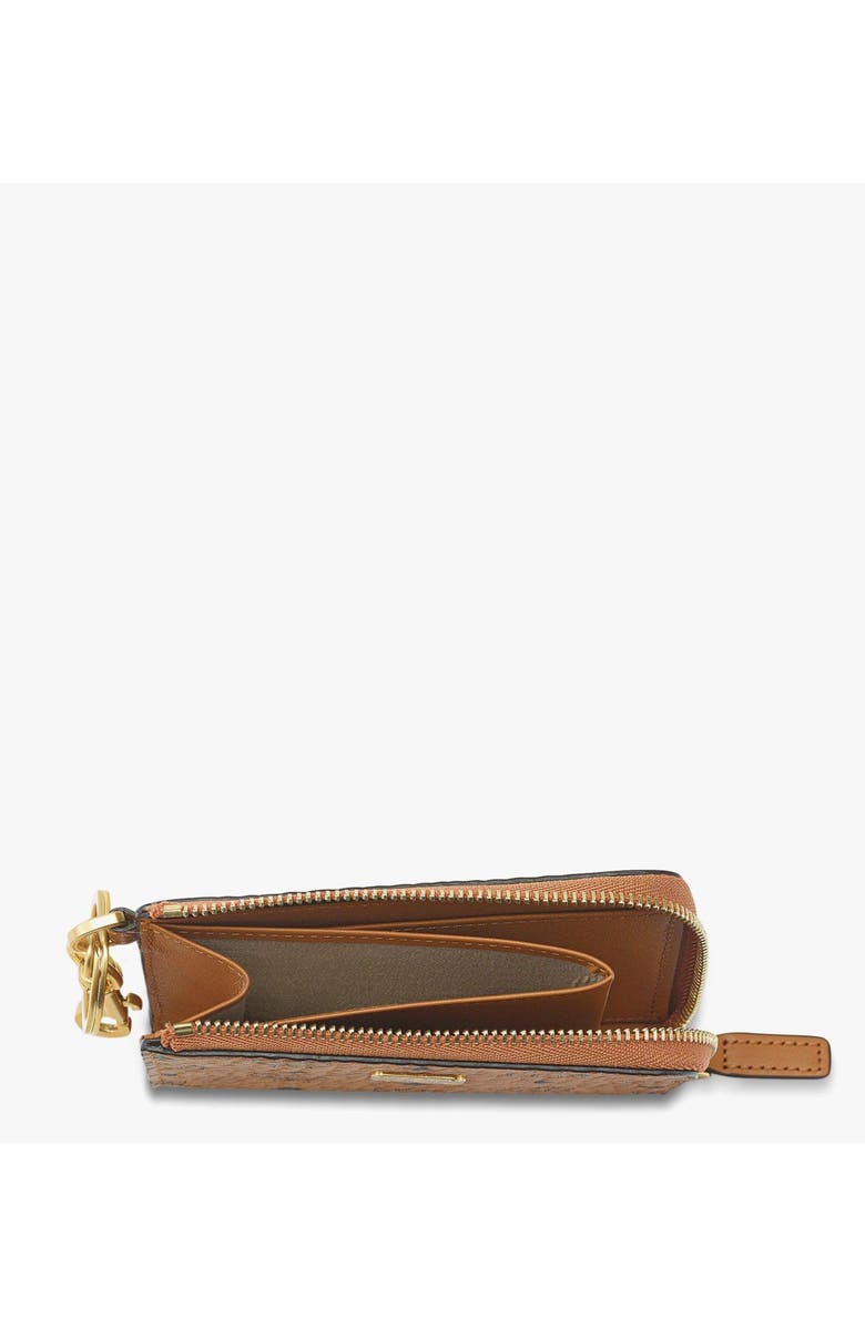 MCM Aren Card Pouch in Visetos, Alternate, color, Cognac