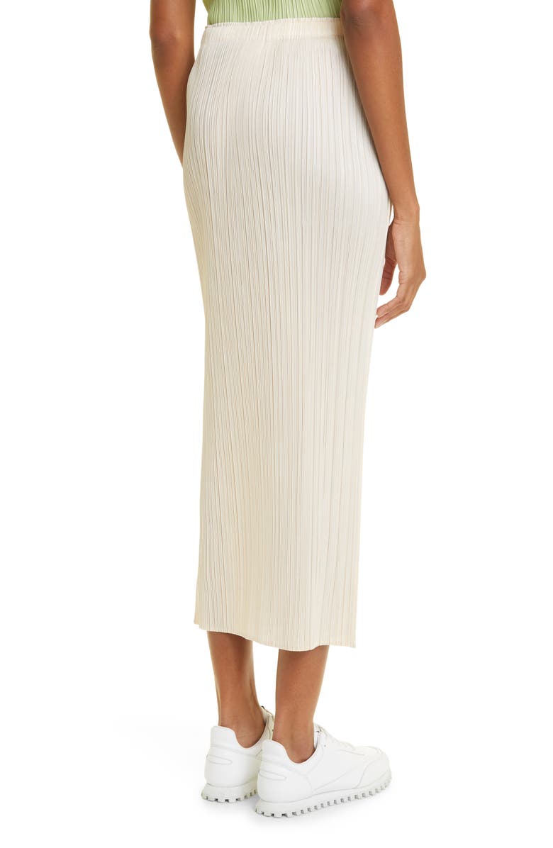Pleats Please Issey Miyake New Colorful Basics 3 Pleated Midi Skirt, Alternate, color,