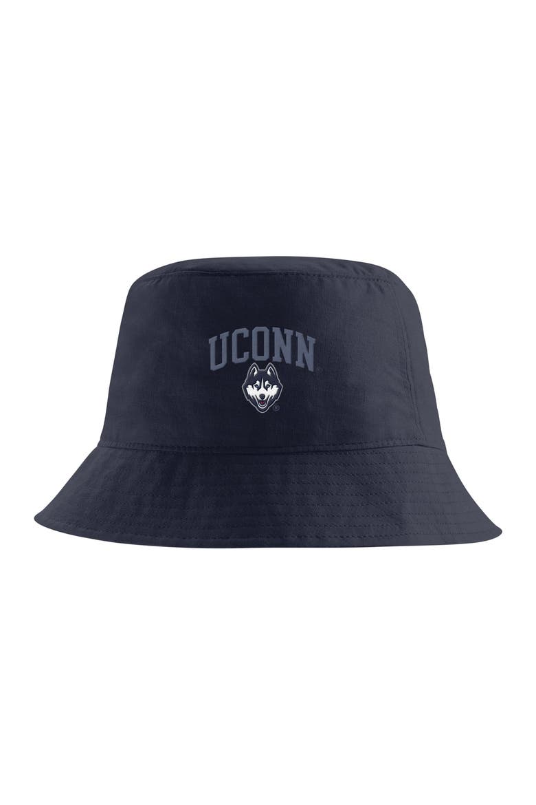 Men's Nike Navy UConn Huskies Apex Striped Bucket Hat, Main, color, Navy