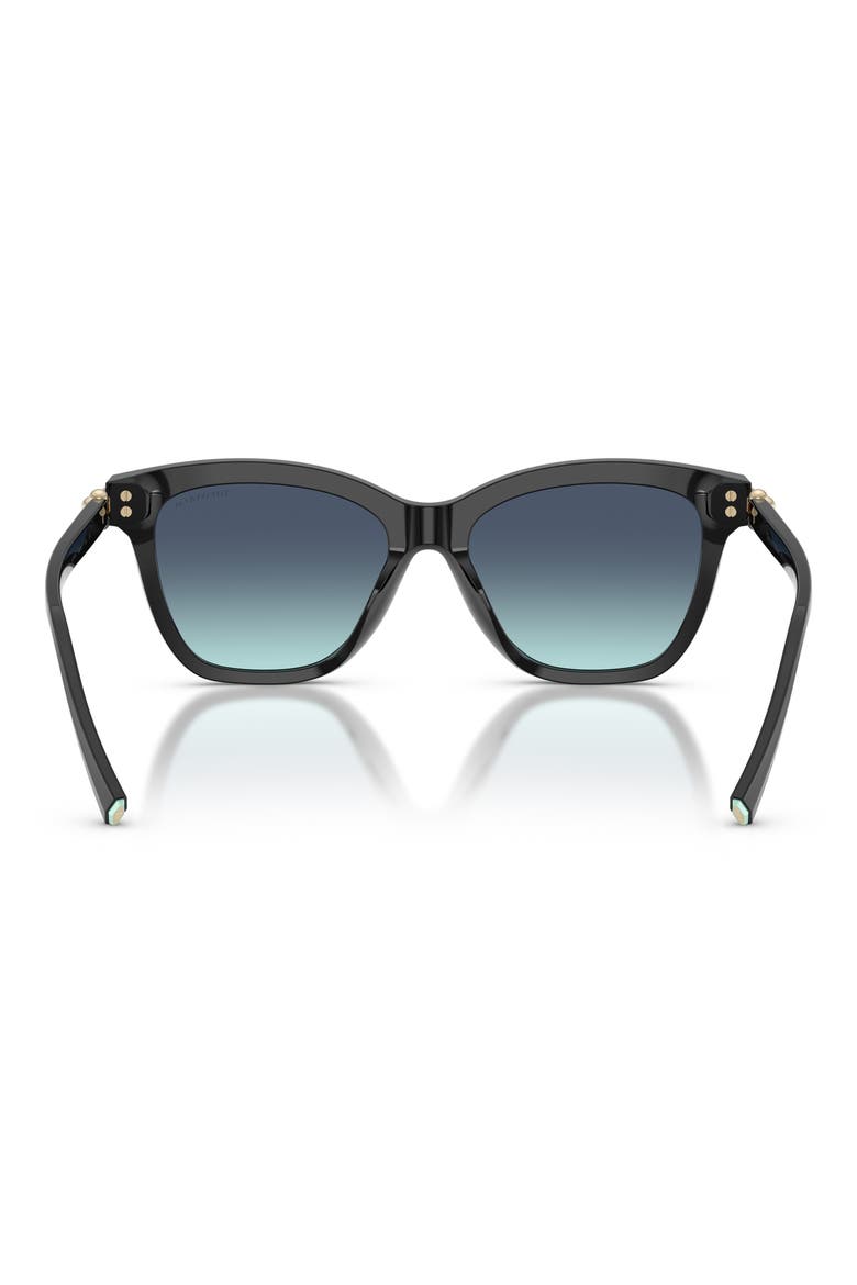 54mm Gradient Square Sunglasses, Alternate, color, BLACK / AZURE GRADIENT BLUE