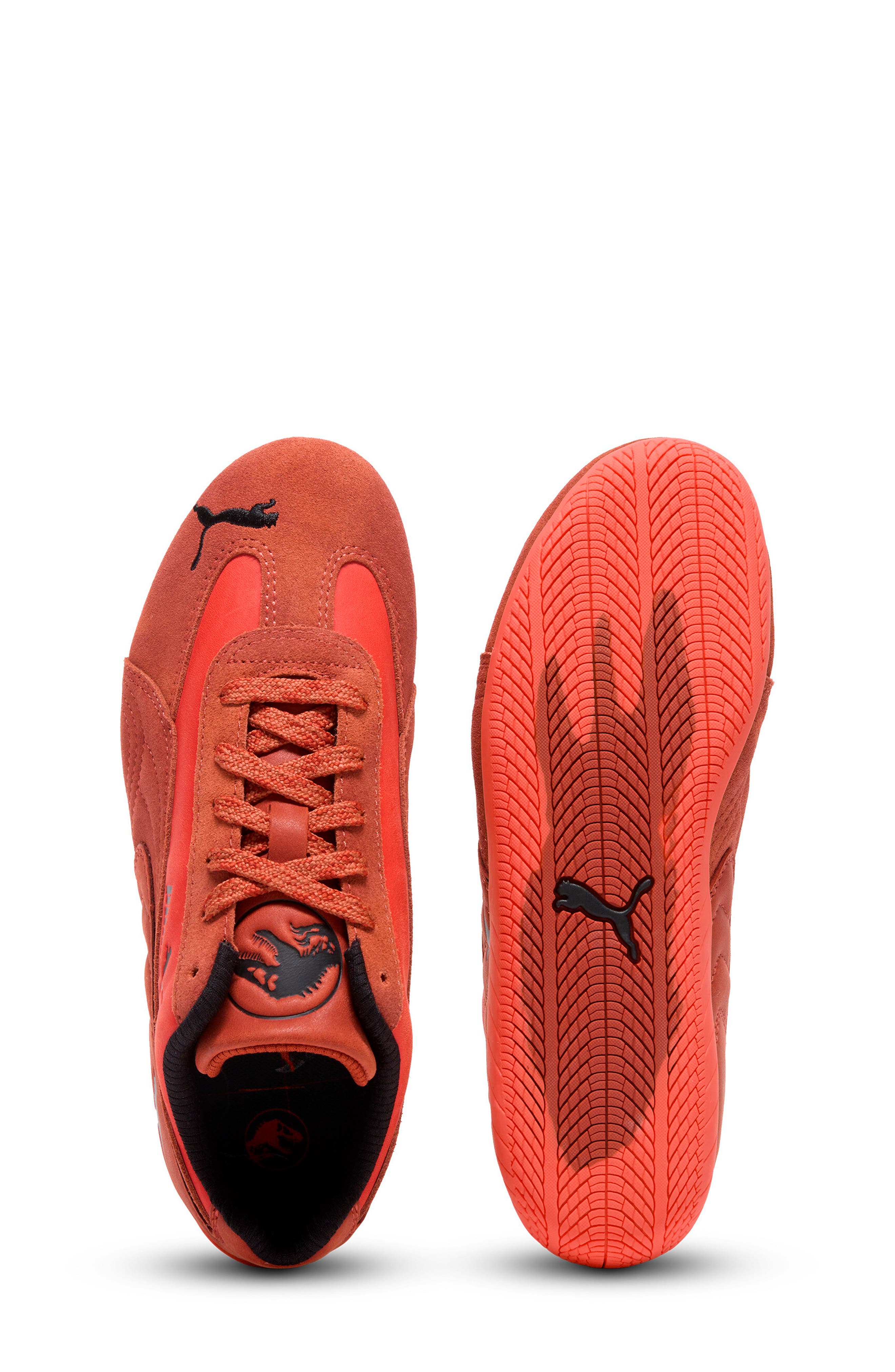 PUMA Kids' Jurassic World Speedcat Sneaker, Alternate, color, Candy Apple/ Bordeaux Red
